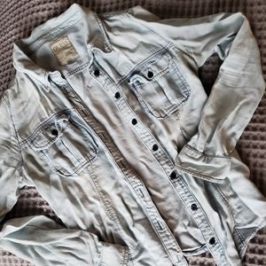 Denim women's button down